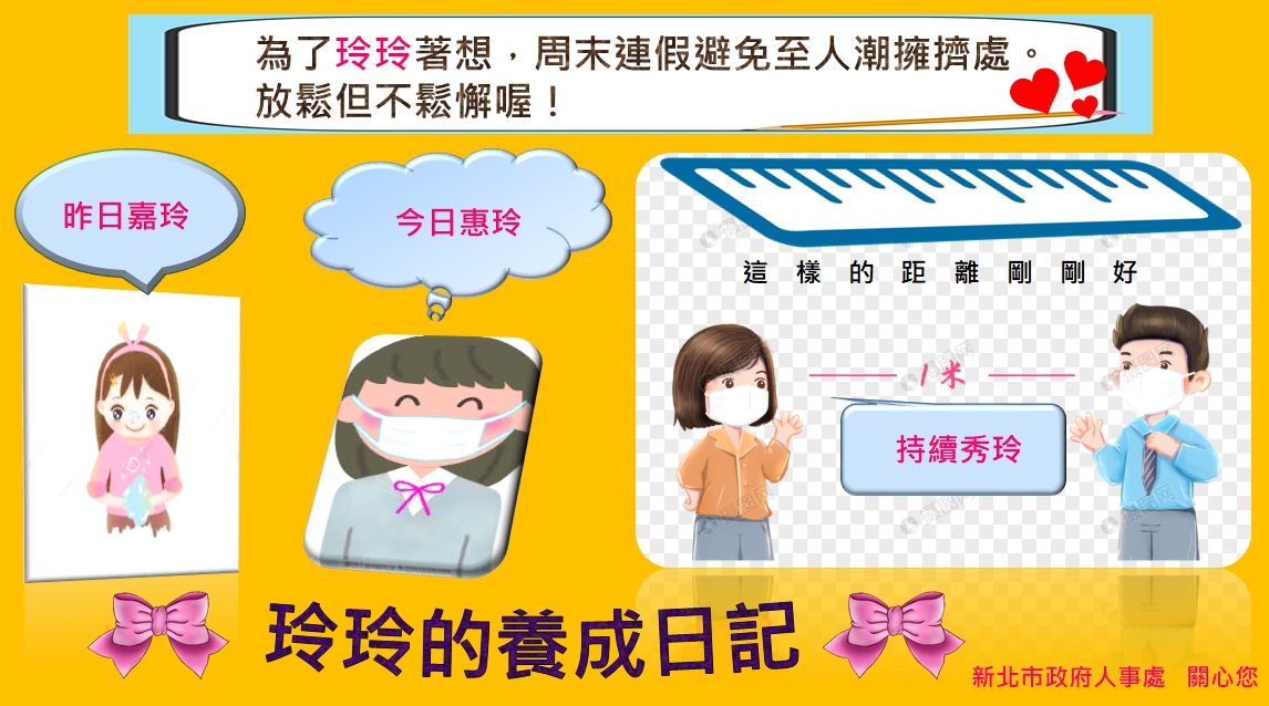 防疫宣導圖卡 新北市政府人事處